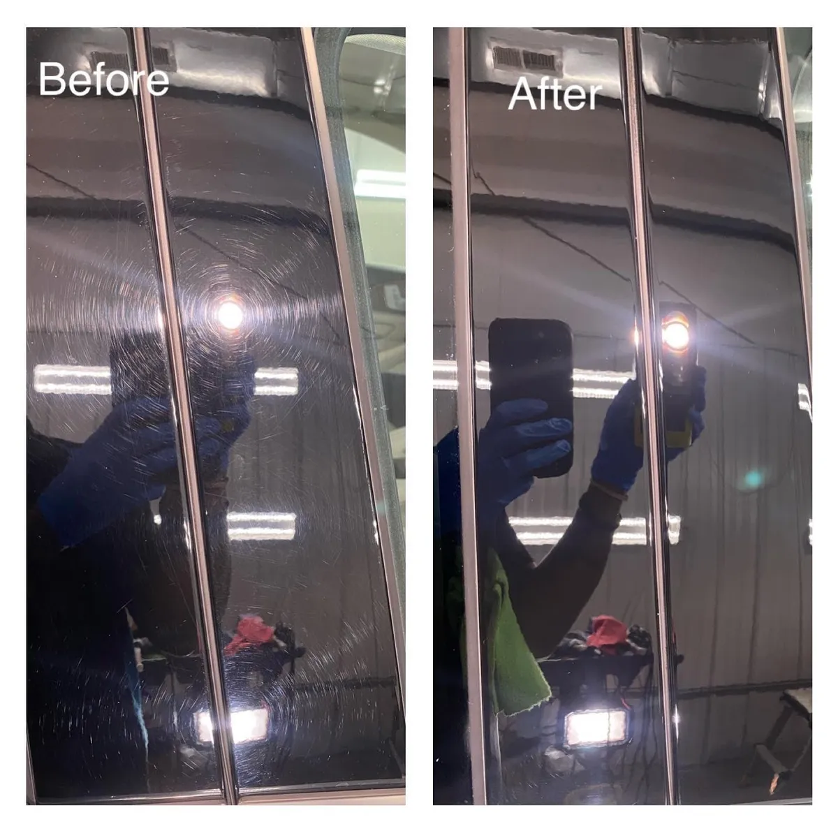 Paint correction before and after