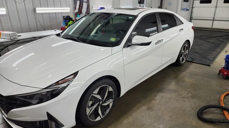 Detailed car with window film